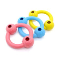 Durable Natural Rubber Ring Training Chew Toy with Bell Inside Dog Chew Toy Interactive Pet Toys