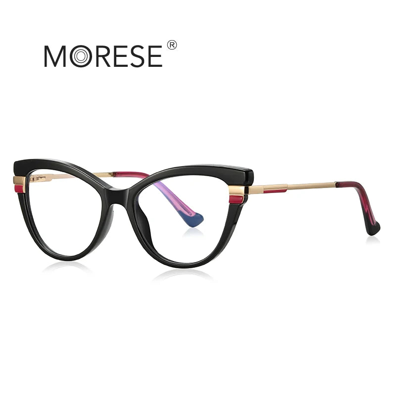 Model 2113 Women's Transparent Clear Cat Eye Prescription Optical Glasses Myopia Eyeglasses Frame