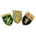 Custom Zinc Alloy Shield Shape Pin Gold Plated Metal Enamel Lapel Pin with Logo Manufacturer