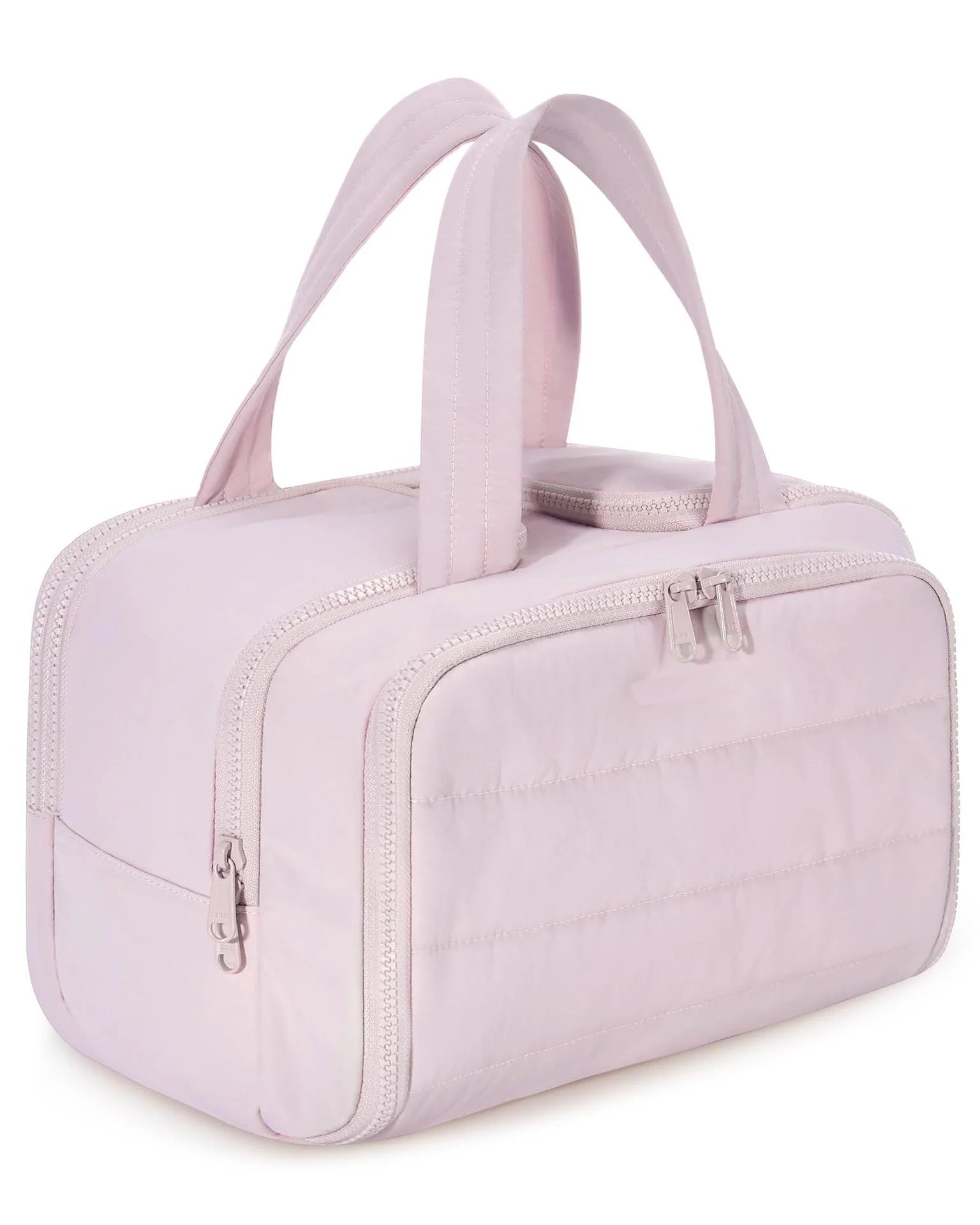 Large Capacity Puffy Cosmetic Storage Bag Portable Travel Toiletry Bag Lightweight Zipper Makeup Bag for Women