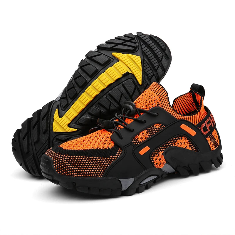 Outdoor Running Middle-east Hot-sale Unisex Breathable Mesh Mountain Anti Slip Water Hiking Climbing Sport Shoes Summer Spring