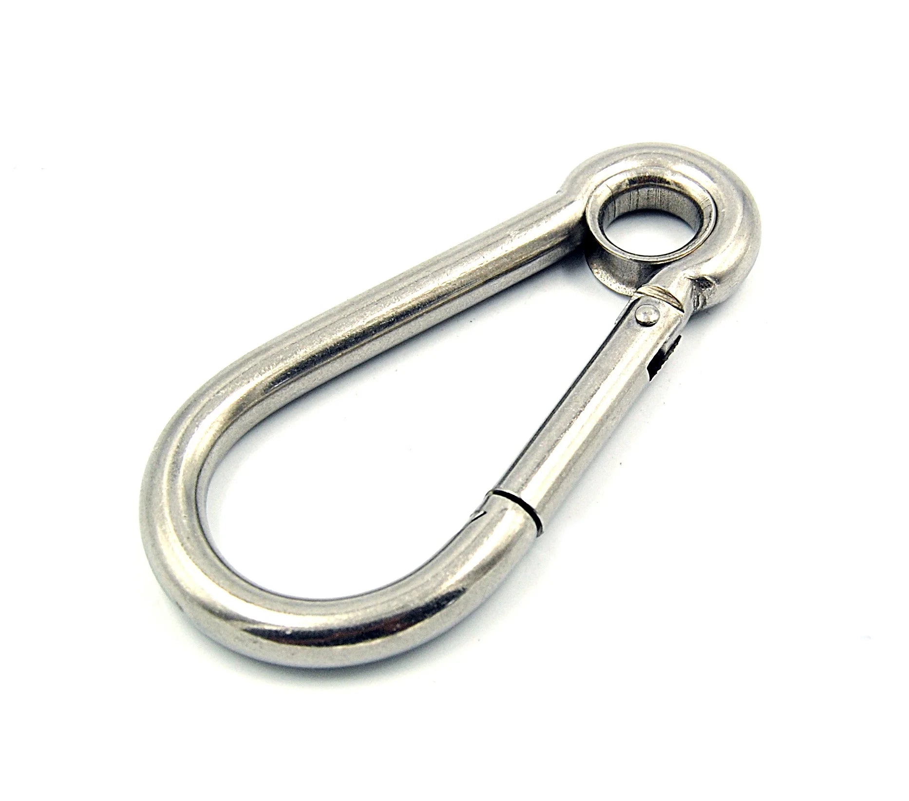 Stainless Steel Carabiner SS Spring Clip Stainless Steel Snap Hook Stainless Steel Eye Spring Hook