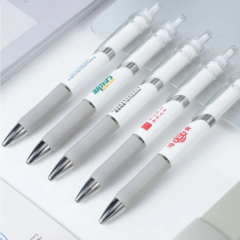 Press Neutral Customize logo Advertising Pen Customize Printing Wholesale Signature Pen Promotional Gift Engraving Black Pen
