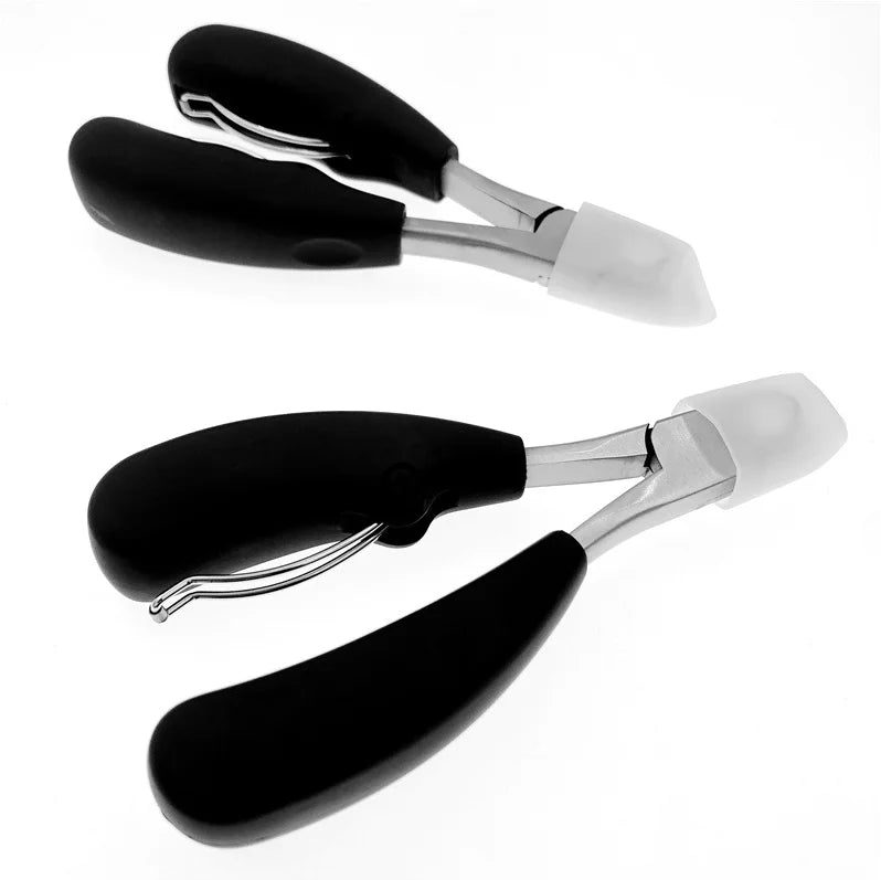 Professional Heavy-Duty Dead Skin Cuticle Nail Nipper Stainless Steel Toenails Nail Clipper with ABS Handle for Fingers