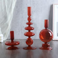 Wedding Decoration Festival Stand Candlestick Glass Candle Holder for Christmas