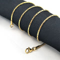 Wholesale Thin Chains Stainless Steel Fashion Chains Necklaces Gold Plated Square Cross Chain Necklace for Women