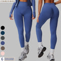 YISHENHONG Women's High-Waisted Butt-Lifting Yoga Leggings Wholesale Sports Running Seamless Pants Hot Sale Elastic Waist