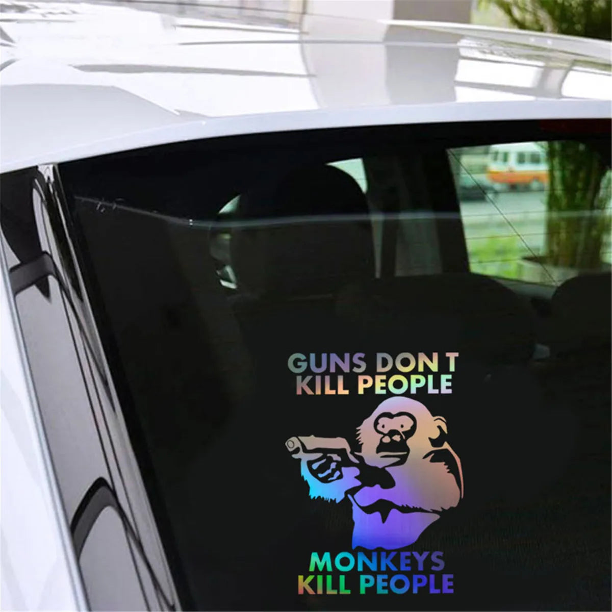 MONKEYS KILL PEOPLE Car Sticker Vinyl Decal Car Truck Bumper Window Laptop Sticker Decor Gift Die Cut Decals Laptop Window Glass