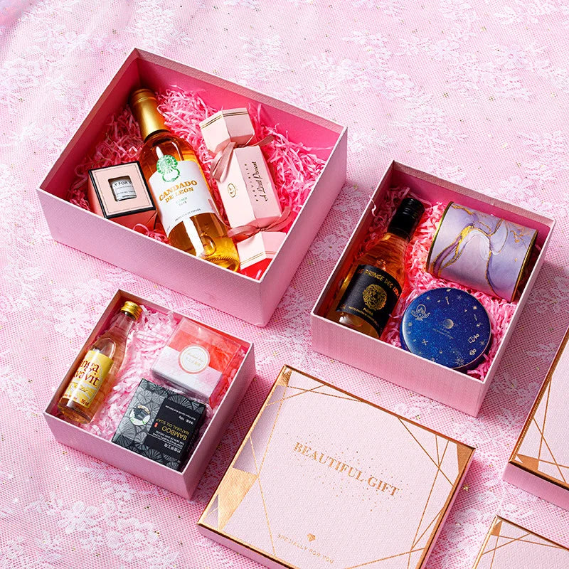 Wholesale Custom Logo Cardboard Wedding Gift Box Valentine's Day Perfume Scarf Candy Packaging Paper Box Present