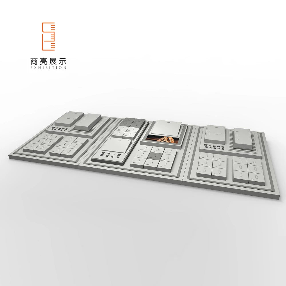 Custom Luxury Velvet Wooden Leather Jewellery Acrylic Display Stand Packaging Rack for Diamond