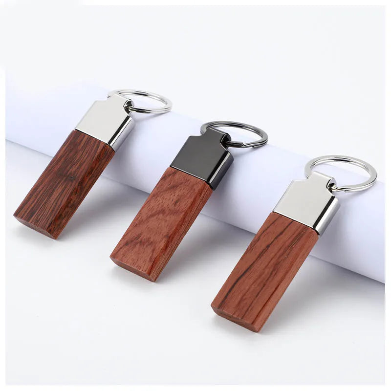 Wholesale Tourist Souvenirs Gift Personalized Name Engraved Blank Wooden Keyring Carving Custom Wood Keychain