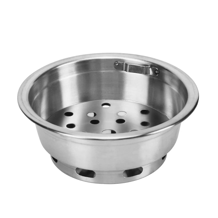 Korean Charcoal Grill Charcoal Basin Stainless Iron Large Carbon Box Barbecue Stove Charcoal Basin