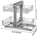 VT-09.035 Hot Selling Modern Design Stainless Steel Kitchen Pull-Out Storage Basket Cabinet Baskets