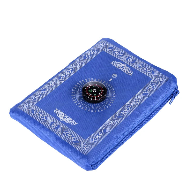 Customize Hot Selling Prayer Mat With Compass Muslim Prayer Rug Travel Islamic Mat
