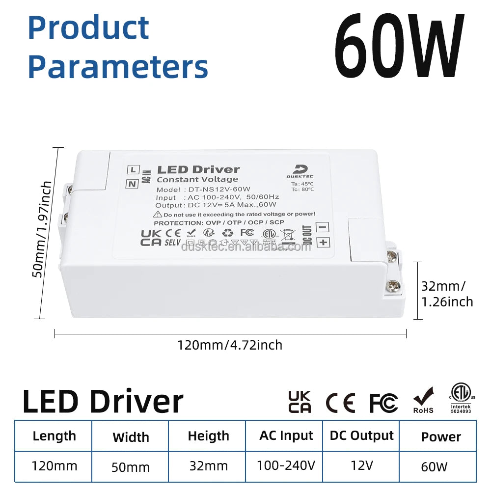 Ip20 Fireproof Led Driver Led Lamp Non Dimmable Led Flood Light 15W 30W 24W 18W 24V 12V Led Driver Power Supply