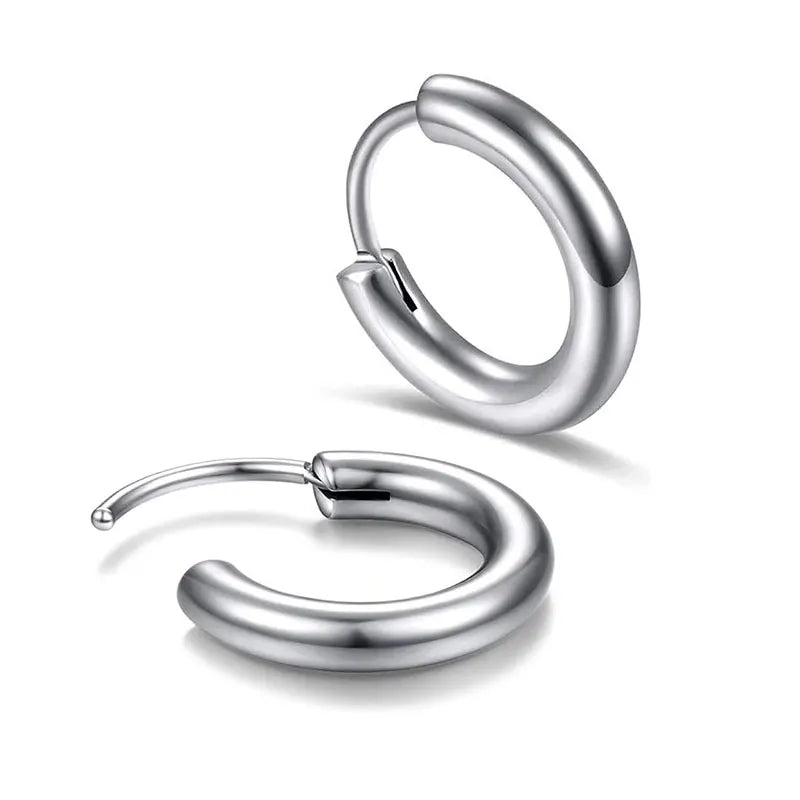 G23 Titanium Hoop Earrings Hinged Seamless Segment Hoop Clicker Piercing 20g