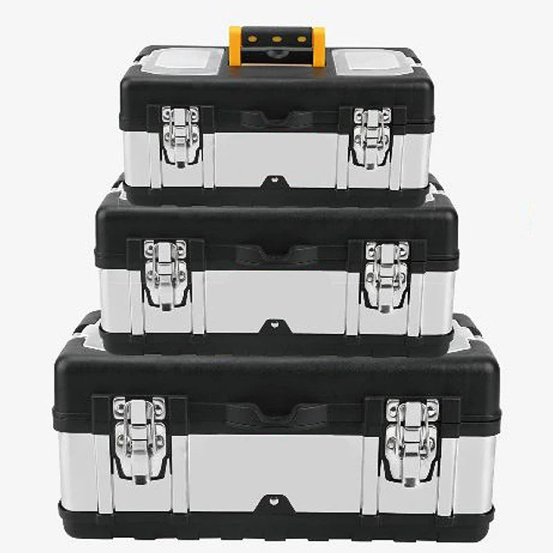 Storage Box Tool Box Household Portable Steel Heavy Duty Tool Stackable Storage Boxes