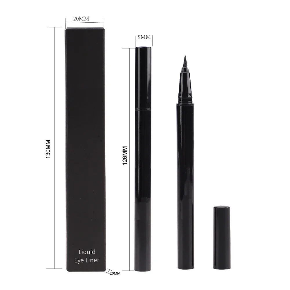 Private  Logo Black Long Wear Waterproof  Vegan Matte Liquid Eye Liner Pencil Eyeliner Pen