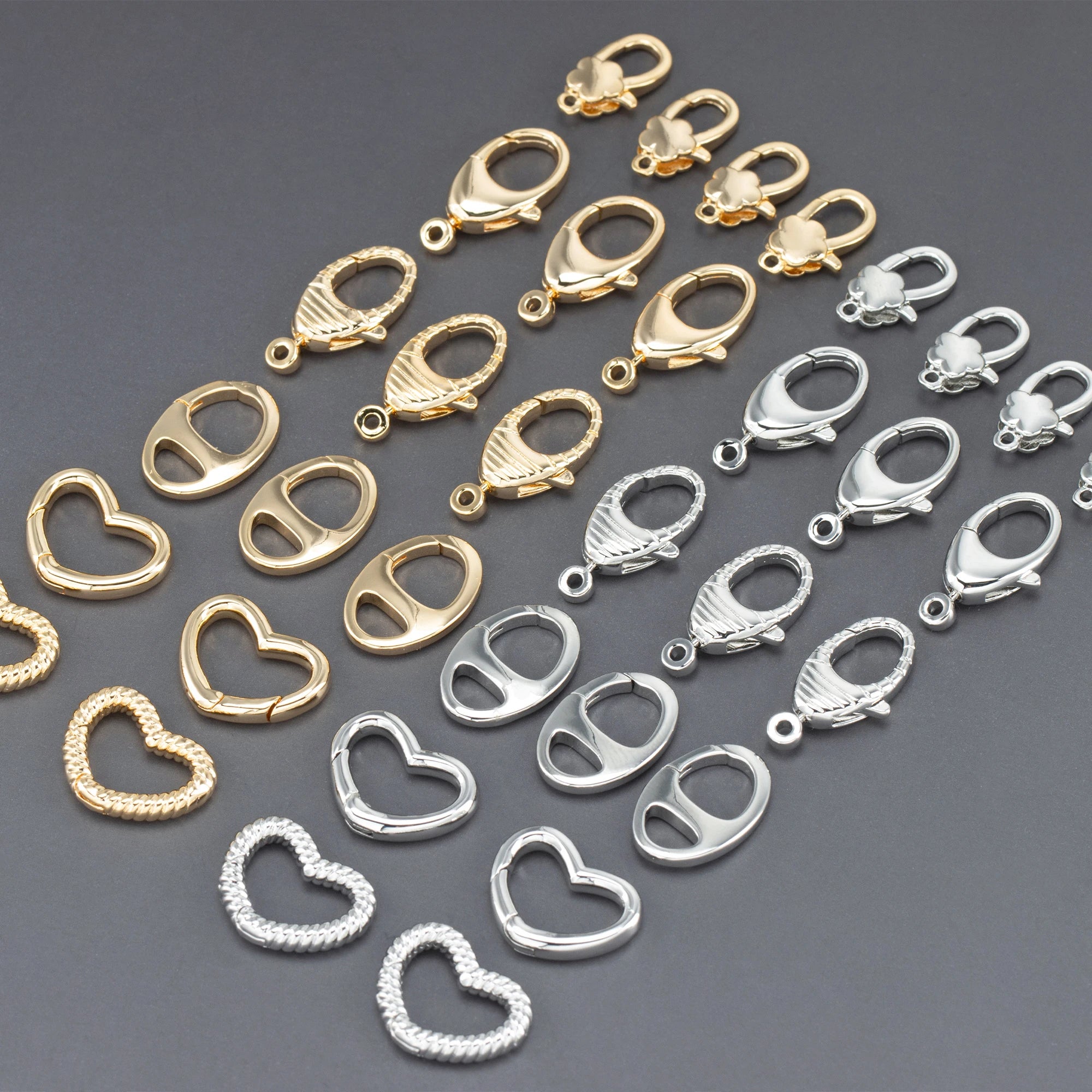MA83 18K Gold Plated Copper Hooks Nickel Free Wholesale Jewelry Accessories for Making Clasp Bracelet Necklace 10pcs/Lot