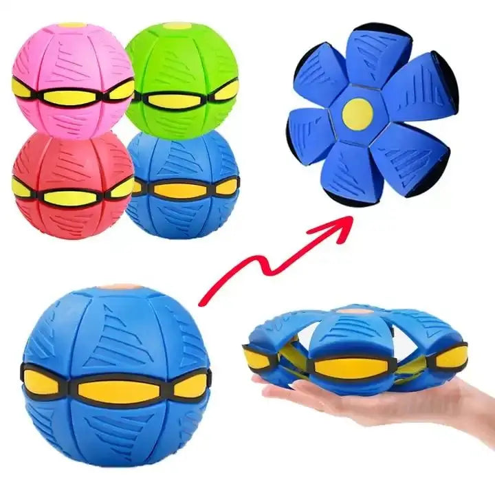 2024 Wholesale Plastic Pet UFO Flying Toys Magic Ball Saucer Flat Throw Disc Sport Style Pet Toys