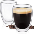 Thickened Clear Glass Double Wall Cups Tea Latte Cappuccino Espresso Mugs Insulated Layer Coffee Cups Drinking Glasses