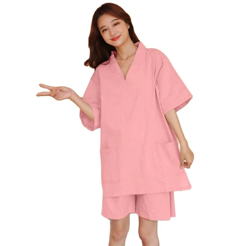 Factory Price Portable Sauna Spa 100% Cotton Sap Sweat Steaming Suit Two-piece Sweat Steaming Suit