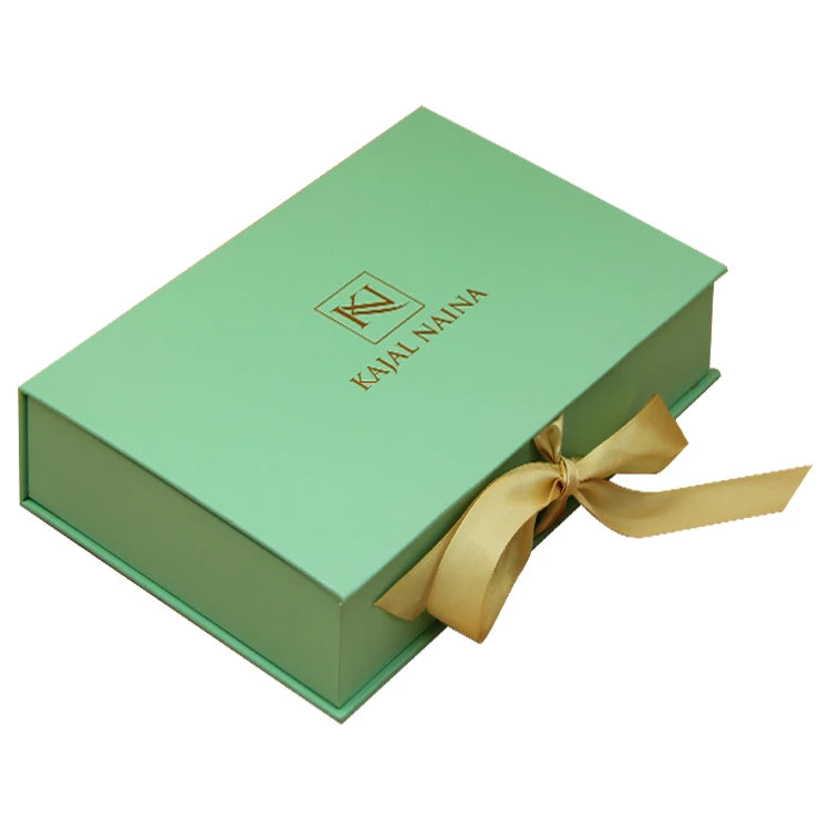 Customizable Small Shipping Green Tshirt Packing Paper Boxes for Arrangement Clothes
