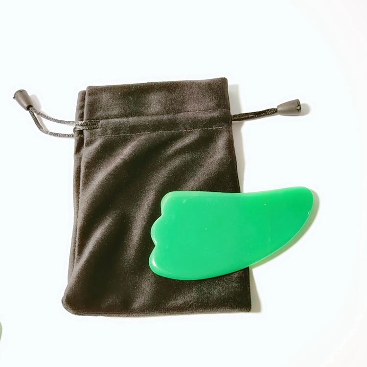 DIY Good Quality Factory Directly Green Aventurine Gua Sha Bags Tool Stone with Manufacturer Price