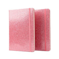 Light Pink Shining Bling Custom Hardback Printed Glitter Dairy Notebook Hardcover Journal for Girl