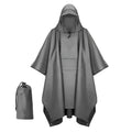 Durable 3-in-1 Adult Polyester Hooded Raincoat Camping Hiking Single-Person Poncho Style Outdoor Travel Household Rainwear