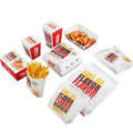 Mu Whole Set Hamburger Box Snack bar Fast Food Fried Chicken Paper Box Paper Bag ThickenTakeaway Fast Food Packing MegaBDM