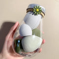 6pcs Canned Makeup Sponge Eggs Sunflower Accessories Cosmetic Plastic Bottle Sponge Eggs Mass Wholesale  Beauty Sponge Egg
