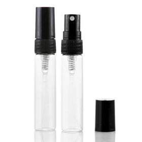 In Stock Wholesale 2ml 3ml 5ml 10ml Custom Empty Perfume Glass Spray Bottle with Screw Cap