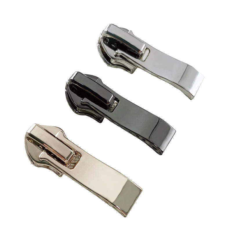 Factory Custom Auto Lock Alloy Zipper Head Puller 3# Metal Zipper Sliders for School Uniform Workwear Outdoor Gear Luggage Bags