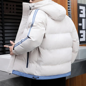Liu Ming Custom Wholesale Winter Men s Fashion Clothing Hooded Long Sleeve Zipper Windproof Warm Jackets Coat