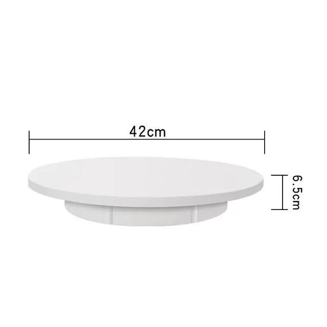 Automatic 360 Degree Rotating Plastic Turntable 42cm Display Stand for Shoes & Gym Max Load 100kg with Remote Control Feature