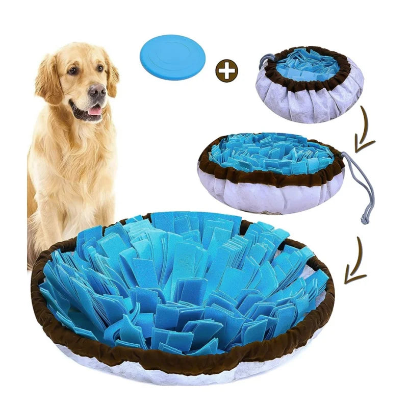 Customized 2 in 1 Pet Slow Eating Enrichment Dog Feeding Mat Pet Dog Snuffle Mat Training Sniffing Mat for Dogs