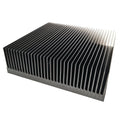 Black Anodized Square LED Heatsink Aluminum 150(W)*45(H)*150(L)mm Extruded Profile Heatsink for Efficient Thermal Management