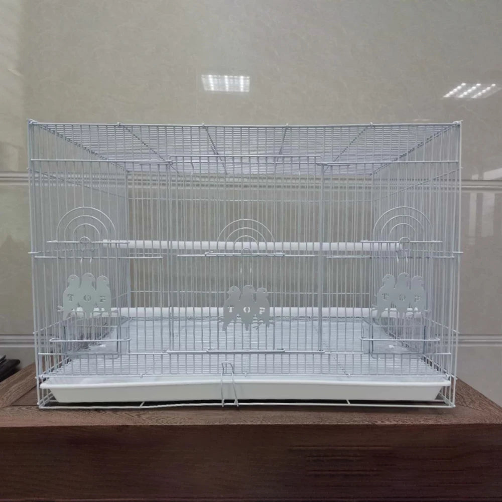 Traditional Iron Wire Large Mini Parrot Plastic Trays Hanging Italian Bird Cages for Parrots Bird