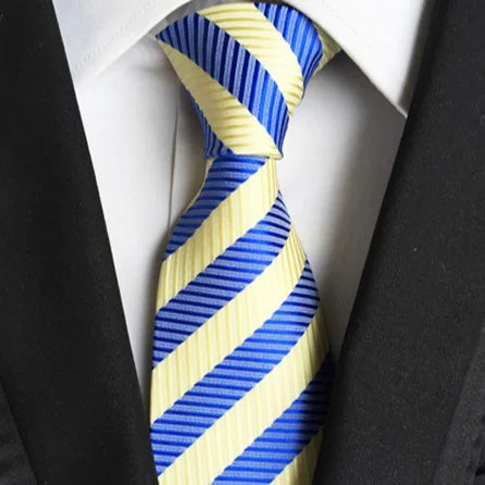 Luxury Stripe Ties for Men Italian Custom Neckties Men With Logo Cravate Homme Set Gift Box