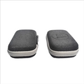 Cheap Custom Printing logo Knitted Fabric 70d Eva Professional Carry Protect Eco Friendly Zip Hard Earbud Package case Bag
