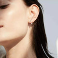 Fashion Punk Rhinestone Stud Earrings for Women Gold Color Statement Minimalist Earings Fashion Jewelry Pendientes EC191066