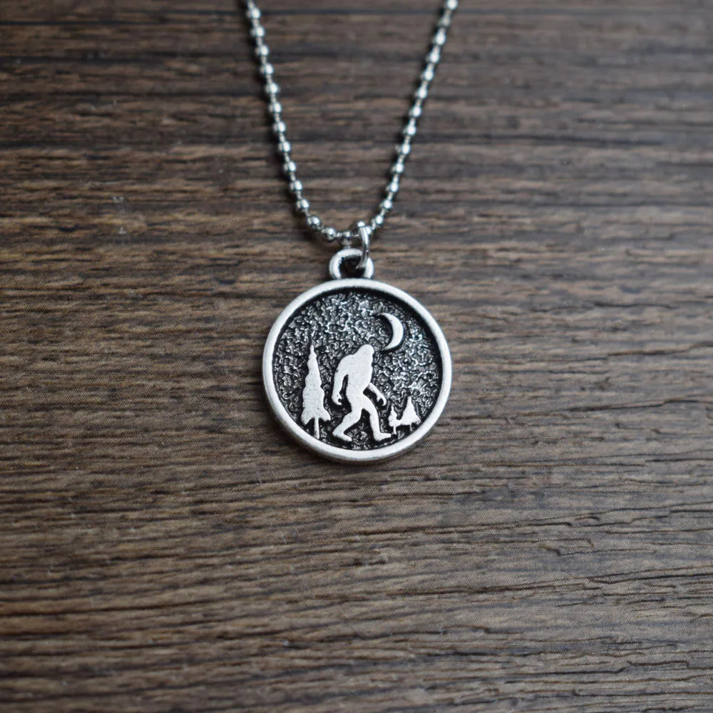 Sasquatch Bigfoot Necklace I Believe Mythology Science Fiction Jewelry Christmas Gift