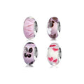 Wholesale 925 Silver Customized Murano Glass Charms Beads for Bracelet Making