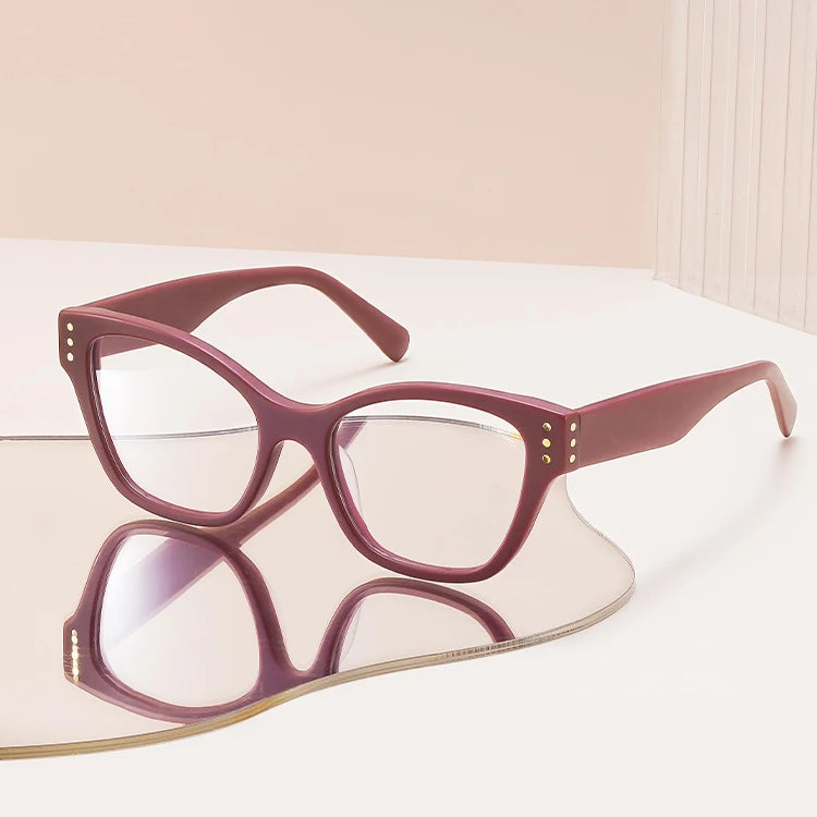 Wholesale Fashions Eyeglasses Optical Glasses Oversize Eyewear Cat Eye Acetate Optical Frames Men Women