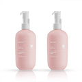 Fuyun 250ml PE Plastic Custom Pink Color Lash Shampoo & Conditioner Bottles with Pump Sprayer for Face Mask