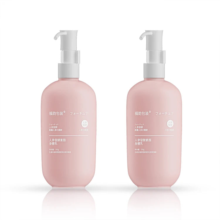 Fuyun 250ml PE Plastic Custom Pink Color Lash Shampoo & Conditioner Bottles with Pump Sprayer for Face Mask