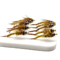 New Tungsten Bead Head Barbless Jig Hook Flash Back Pheasant Tail Nymph Fly Trout Fishing Flies Fast Sinking Lure Saltwater Fish