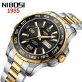 NIBOSI 2596 OEM Mechanical Watches Stainless Steel Belt Calendar Men Watch Clock Relogio Masculino Automatic Wristwatch