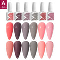 JTING Supplier Nail Salon Professional 15ml Enamel Nail GEL Polish Uv Gel 6Color Set Box Custom Semi Permanent Nail Art Supplies